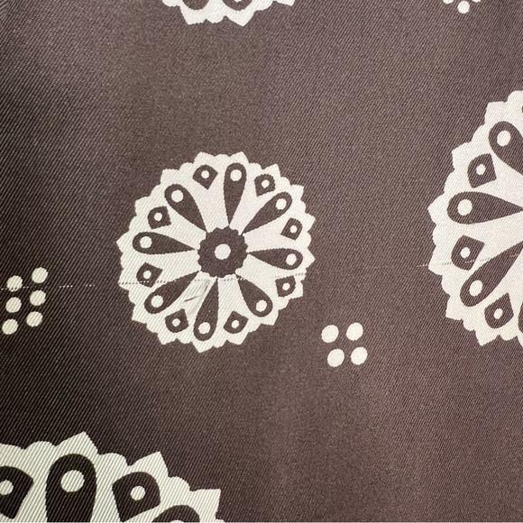 Jacob Brown Silk Skirt Geometric Print Lightweight Size 9/10 - Picture 8 of 10